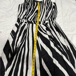 Black and White Striped Dress
